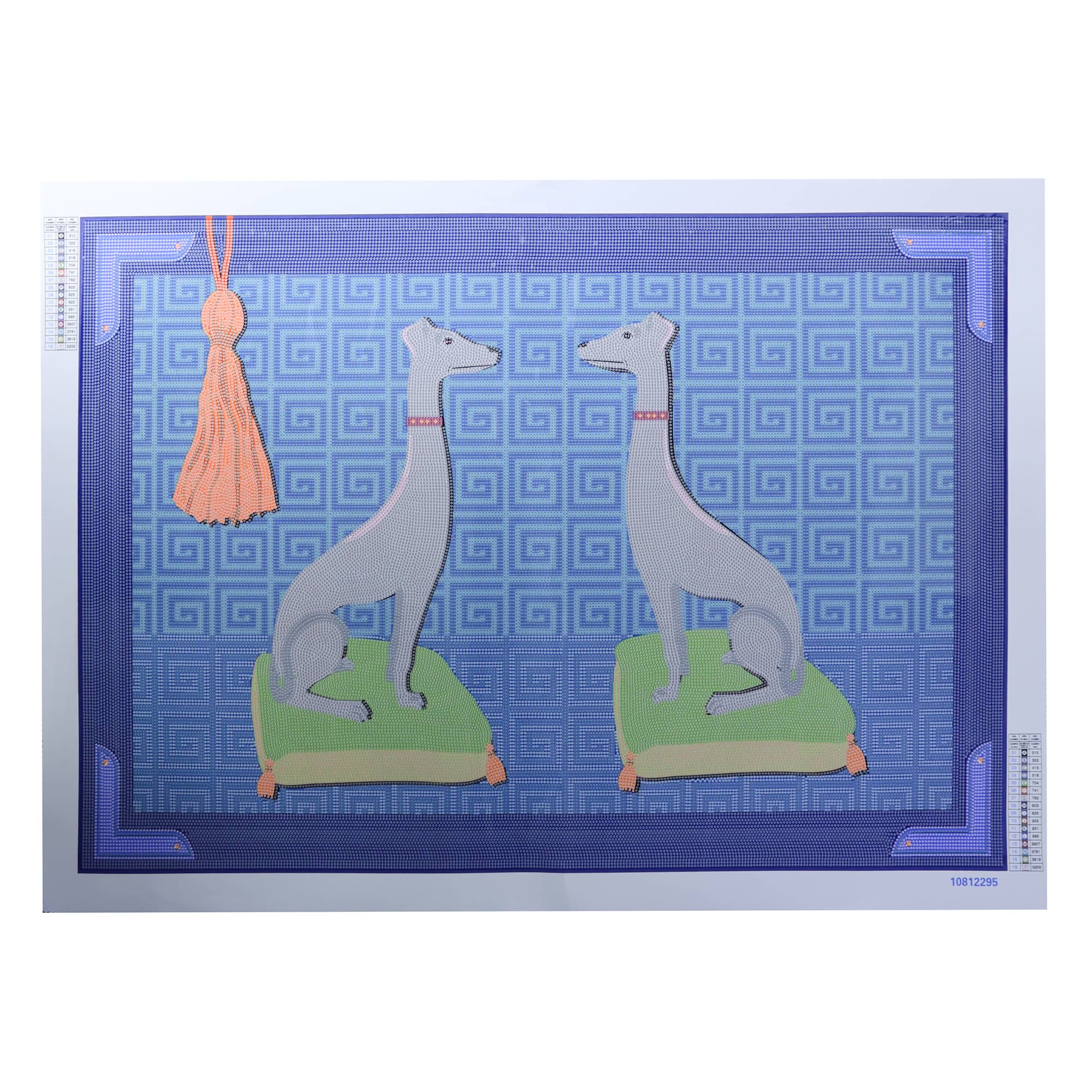 Jonathan Adler x Michaels 24" x 36" Pair of Greyhounds Diamond Art Kit